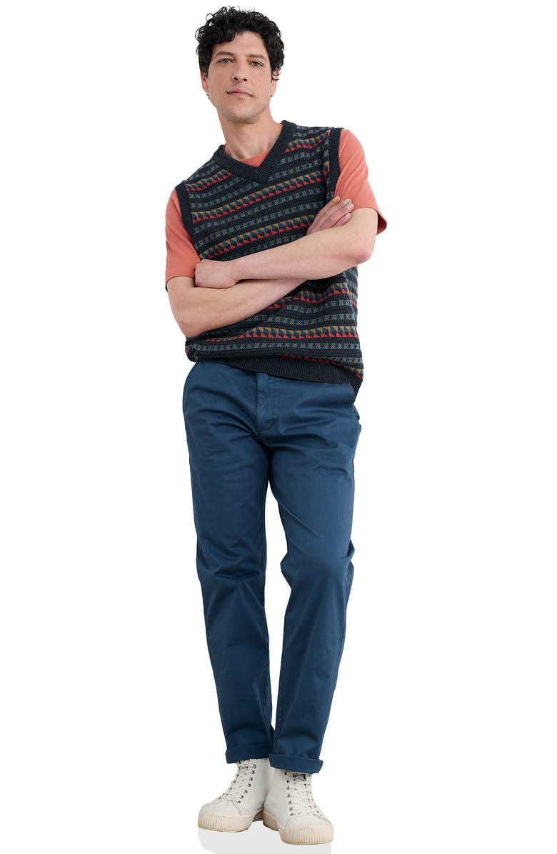 Seasalt Cornwall Walt Fair Isle Wool Blend Vest, Alternate, color, 