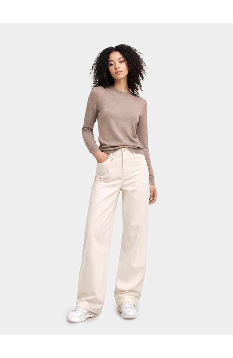 Gobi Cashmere Women C-Neck Cashmere Sweater, Alternate, color, Timber Wolf