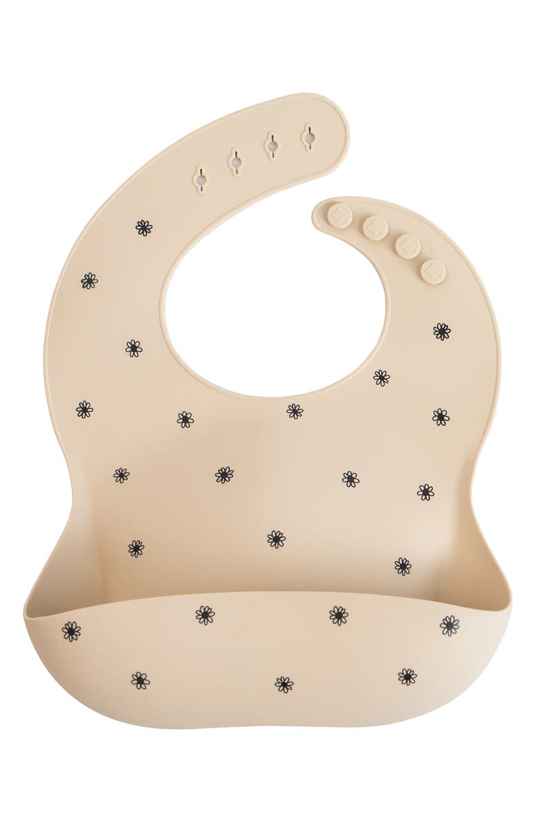 Mushie Silicone Baby Bib, Main, color, 