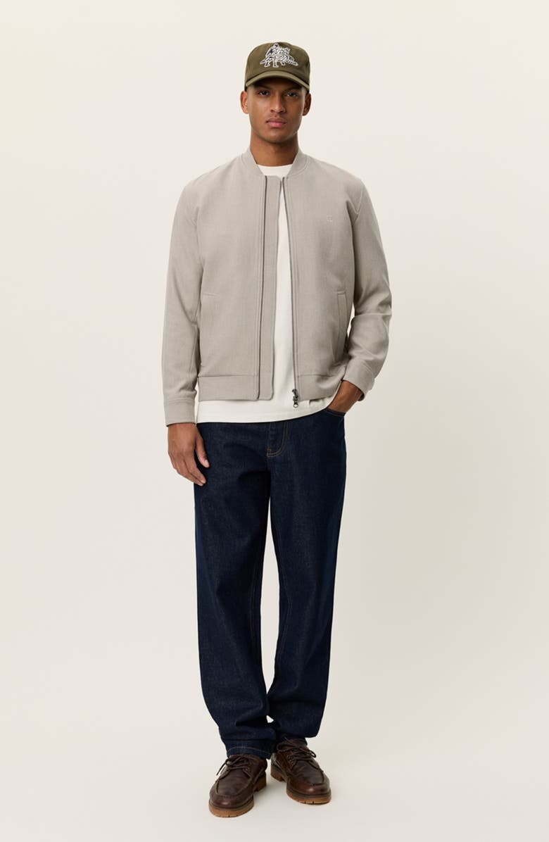 Les Deux Como Solid Bomber Jacket, Alternate, color, Laurel Oak Sand