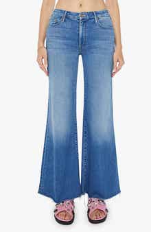 MOTHER The Roller High Waist Wide Leg Jeans