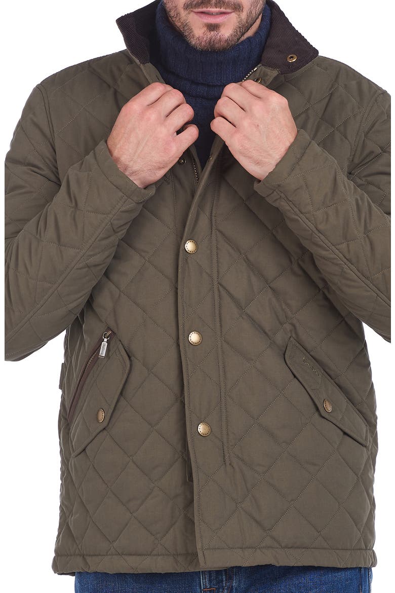 Shoveler Quilted Jacket, Main, color, DARK OLIVE