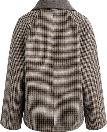 The Cameron Houndstooth Wool Blend Coat
