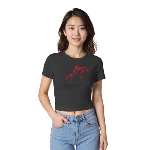 Junior's Vintage Red Wraith Shadow Pose Short Sleeve Baby T-Shirt