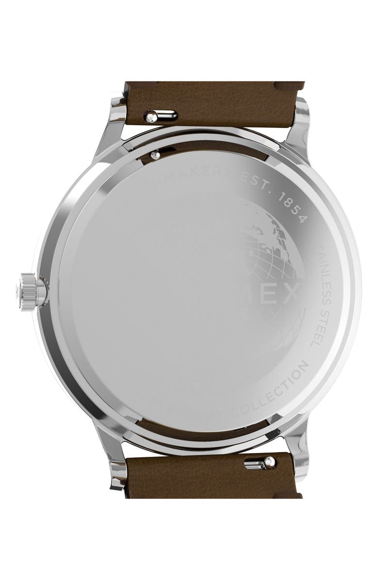 Timex<sup>®</sup> Waterbury Classic Leather Strap Watch, 40mm, Alternate, color, 