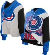 New Era Women's New Era  Chicago Cubs Upcycled Color Block Cropped Boxy Hoodie