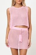 LSPACE Sander Open Stitch Cover-Up Tank