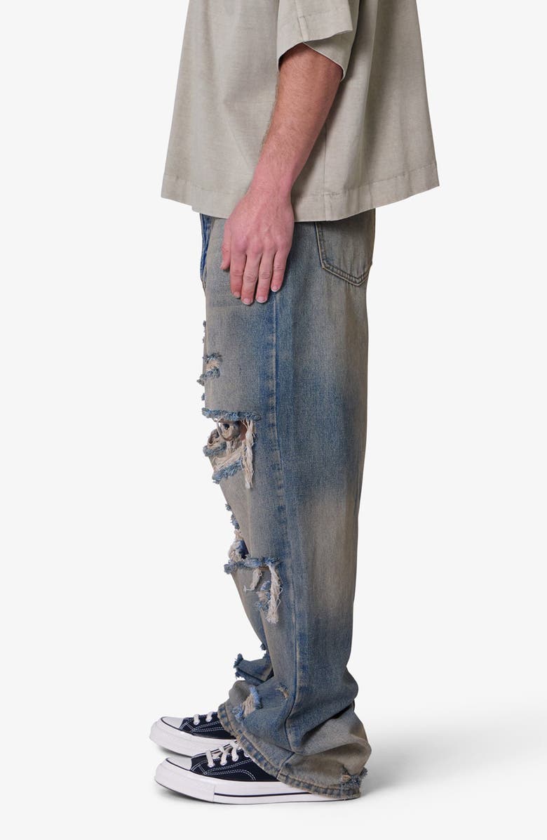 mnml Ripped Ultra Baggy Jeans, Alternate, color, 