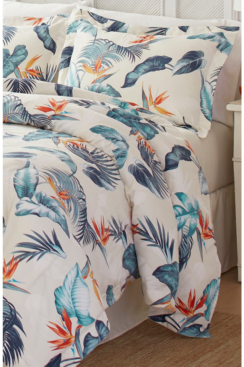 Bird's Eye View Comforter, Sham & Bed Skirt Set, Alternate, color, CORAL