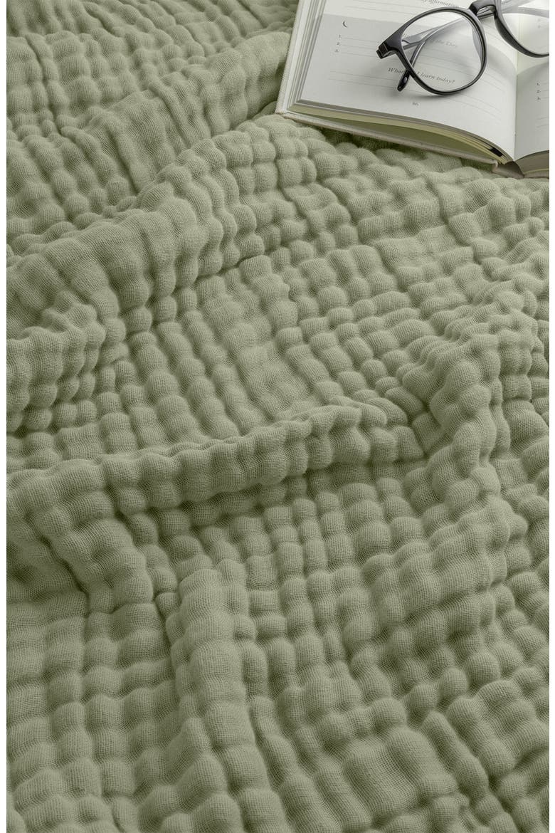 Adult Muslin Blanket, Alternate, color, Sage