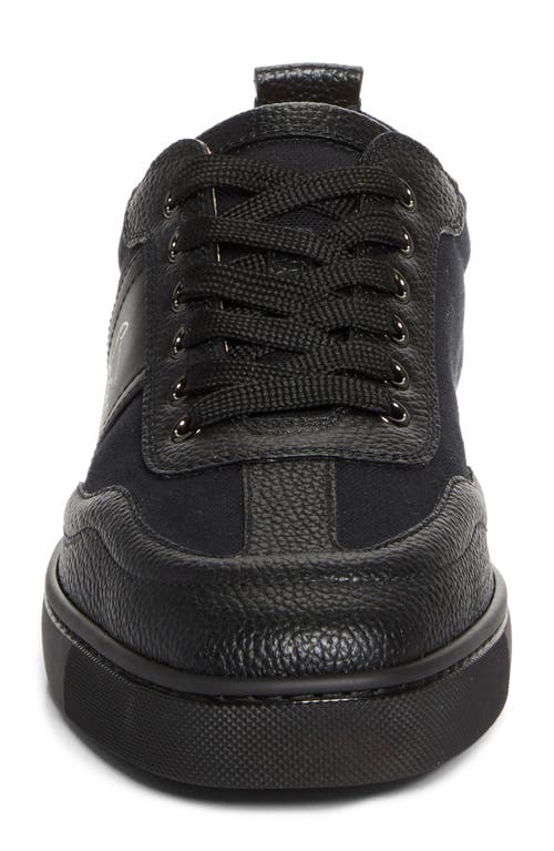 Christian Louboutin Retero Full-grain Leather-trimmed Canvas Sneakers