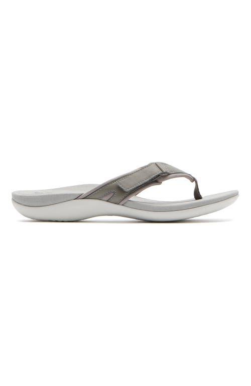 Abeo Oasis Sport Flip Flop In Nickel - Regular