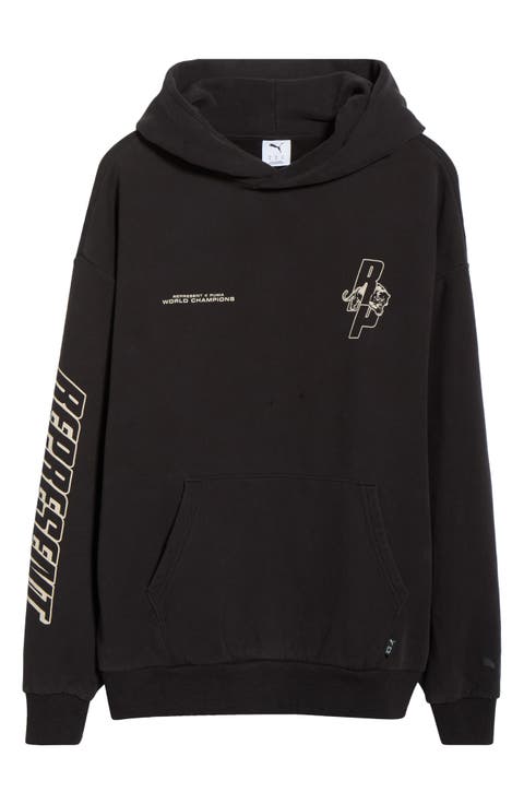 x Represent Embroidered Cotton Graphic Hoodie