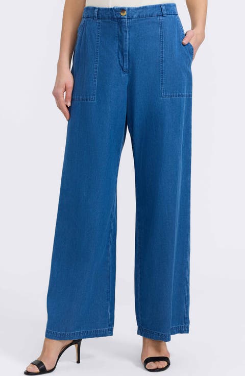 Blaire Wide Leg Denim Pants