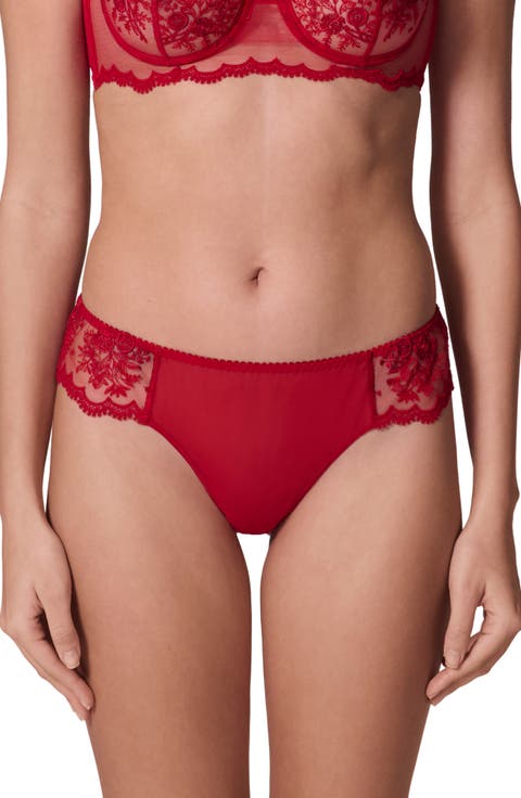 Intrigue Floral Embroidered Tanga