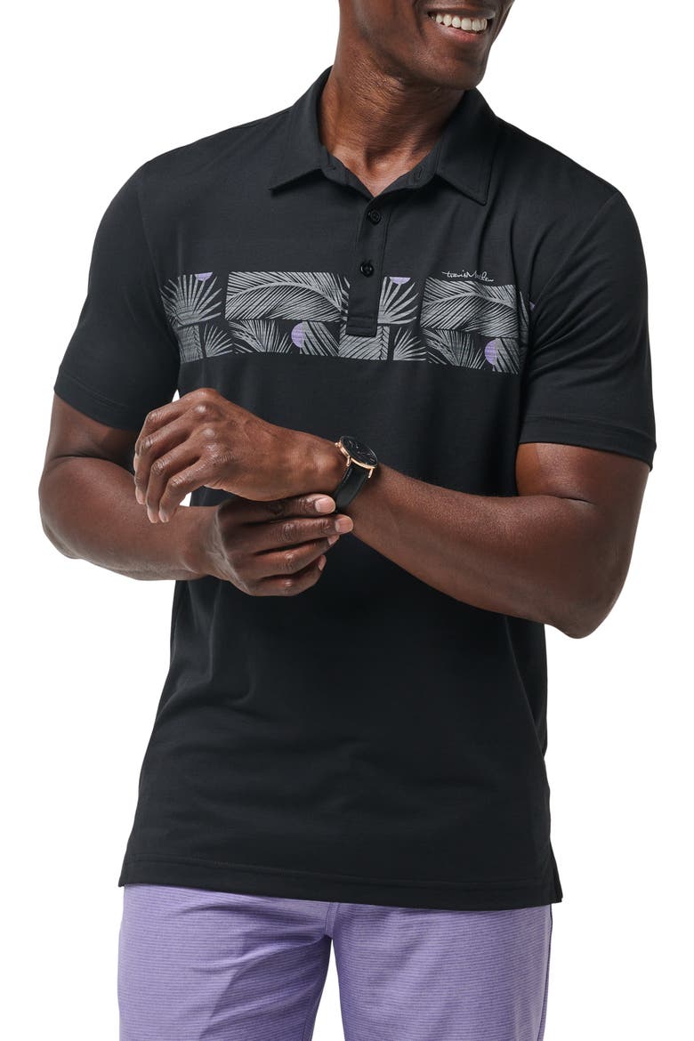 Sand Nap Graphic Polo, Main, color, BLACK