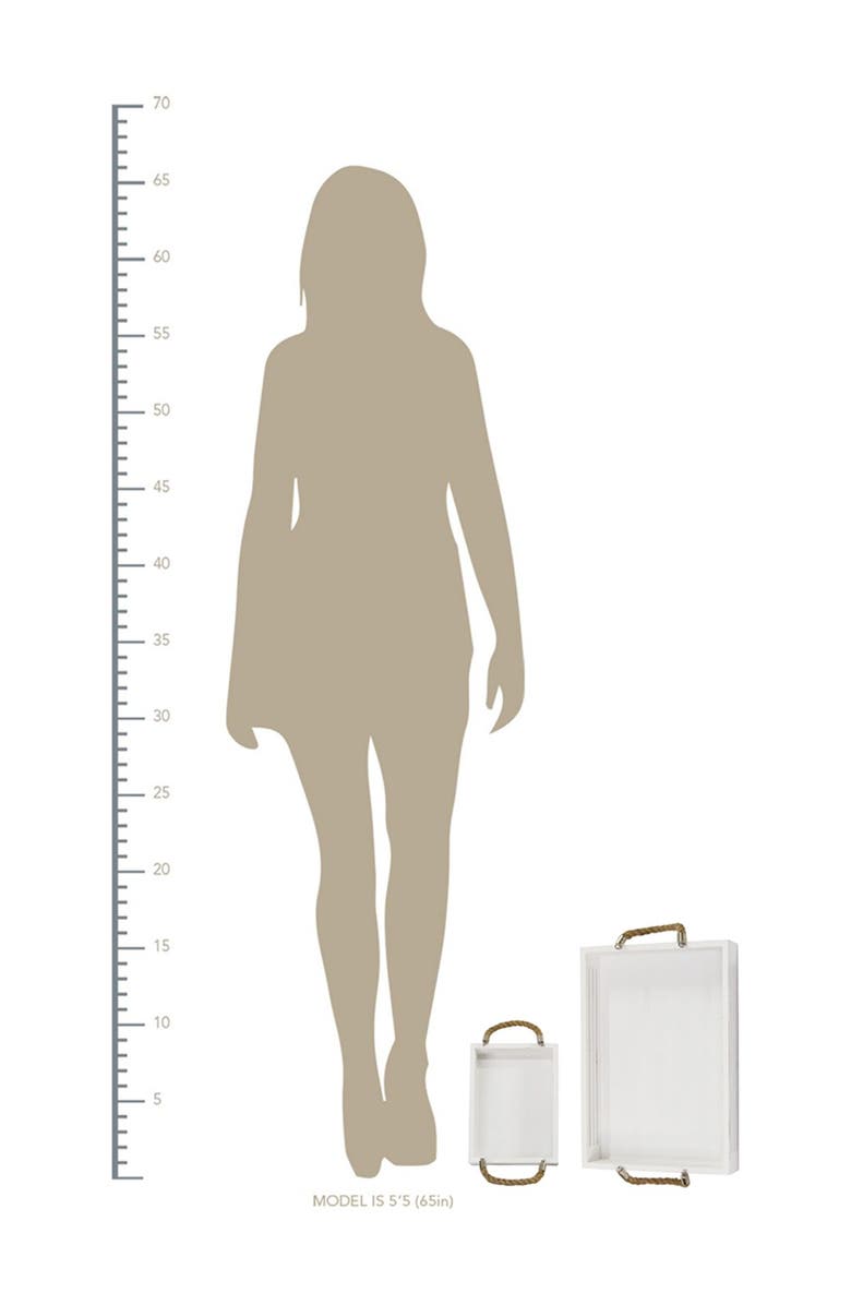 STRATTON HOME DECOR Hampton Nesting Trays 3-Piece Set, Alternate, color, 