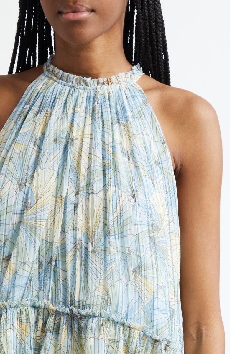 Veronica Beard Renee Floral Top, Alternate, color, Powder Blue Multi