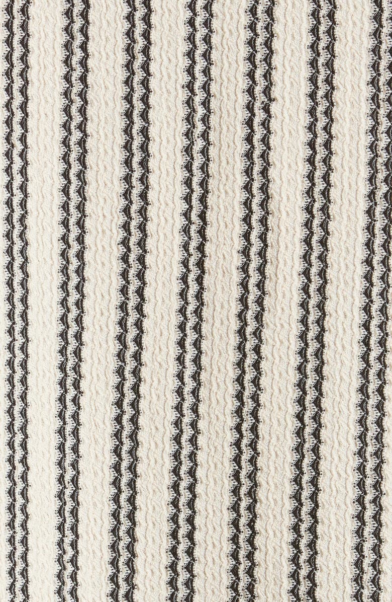 PacSun Kenan Stripe Button-Up Camp Shirt, Alternate, color, Cream