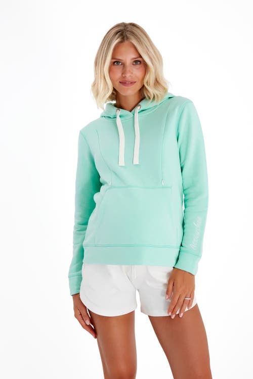 Accouchée Iconic Maternity/nursing Hoodie In Green