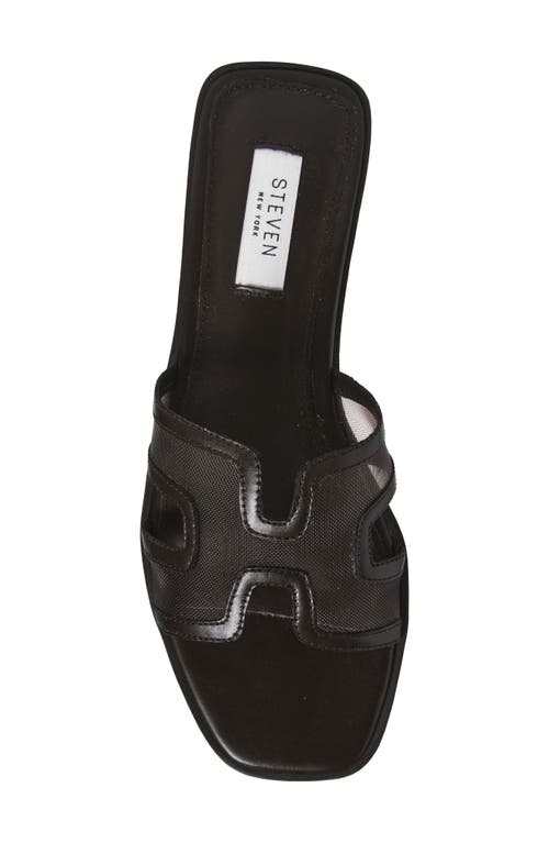 Steven New York Harlien Mesh Slide Sandal In Brown