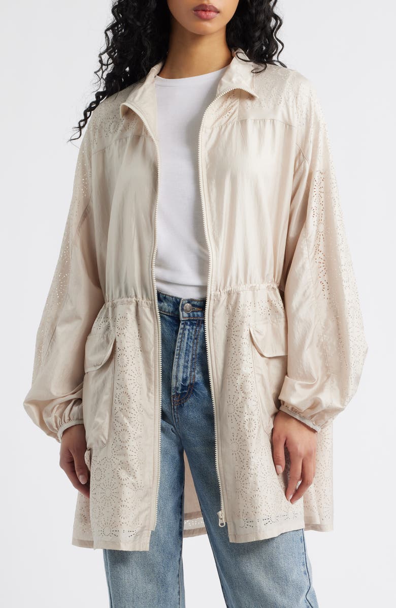 UGG<sup>®</sup> Kynlee Nylon Full Zip Dress Jacket, Alternate, color, 