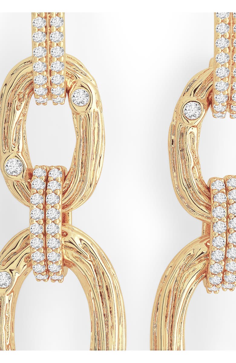 Anabel Aram Jewelry Enchanted Forest Chain Link Drop Earrings, Alternate, color, Gold