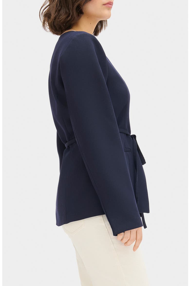 Parker Collarless Jacket, Alternate, color, NAVY
