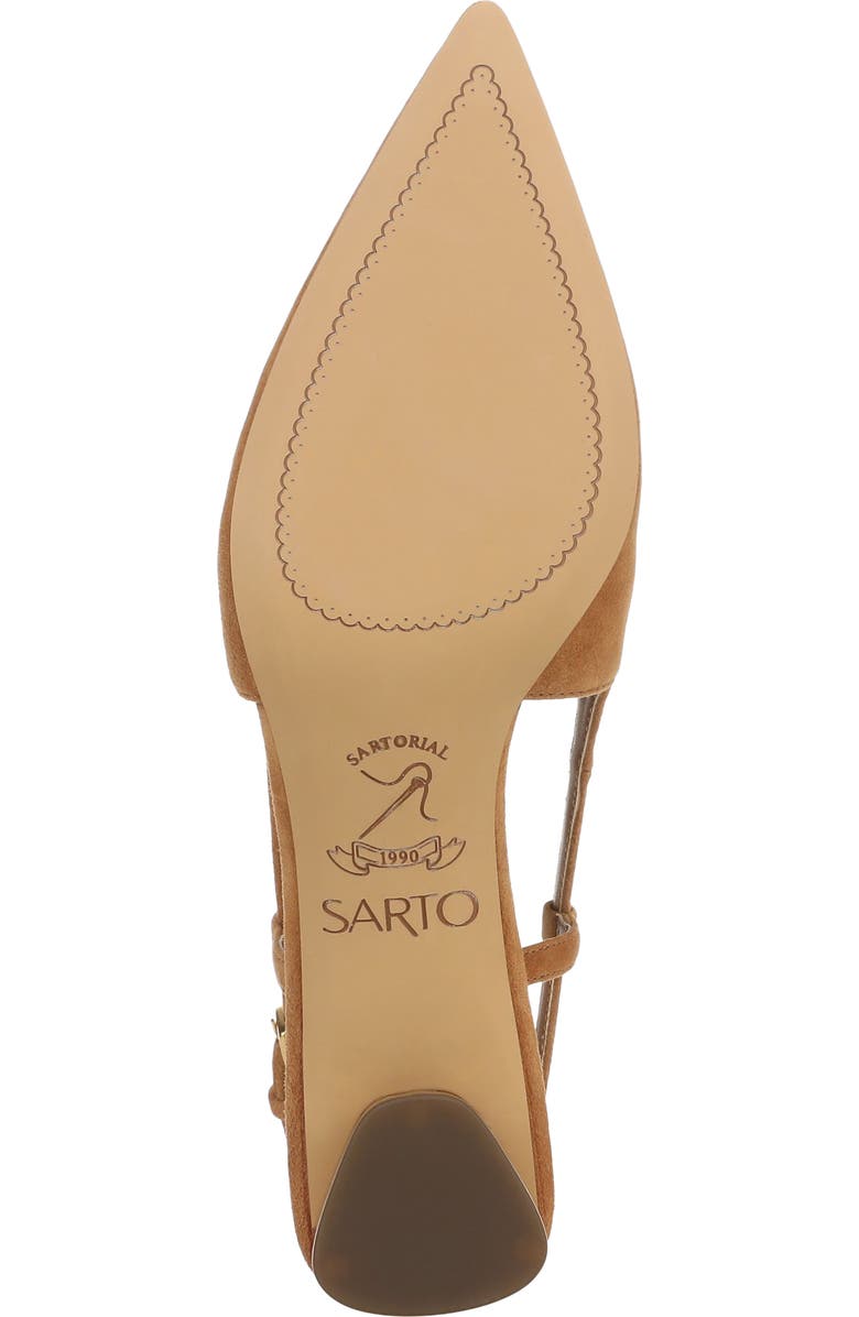 SARTO by Franco Sarto Amelie Slingback Pointed Toe Pump, Alternate, color, Saddle