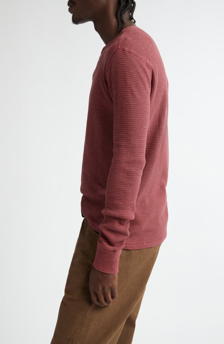 Double RL Garment Dye Waffle Knit Henley, Alternate, color,