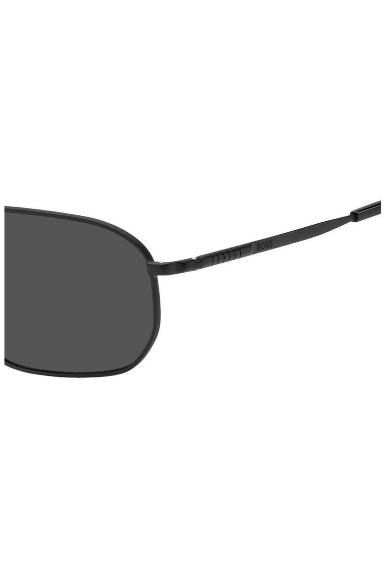 59mm Rectangular Sunglasses, Alternate, color, MATTE BLACK