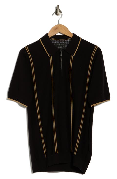 Quarter Zip Knit Polo