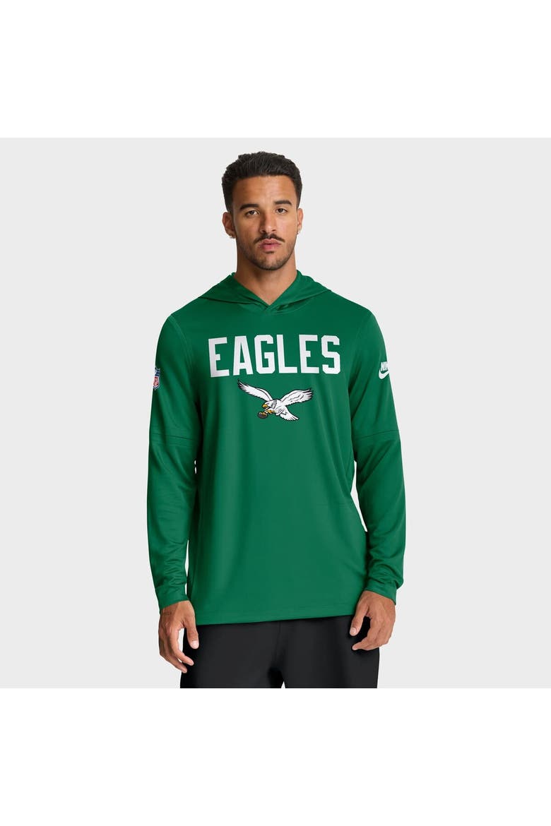 Men's Nike Kelly Green Philadelphia Eagles Big & Tall Alt Pack Performance Long Sleeve Hoodie T-Shirt, Alternate, color, Kelly Green