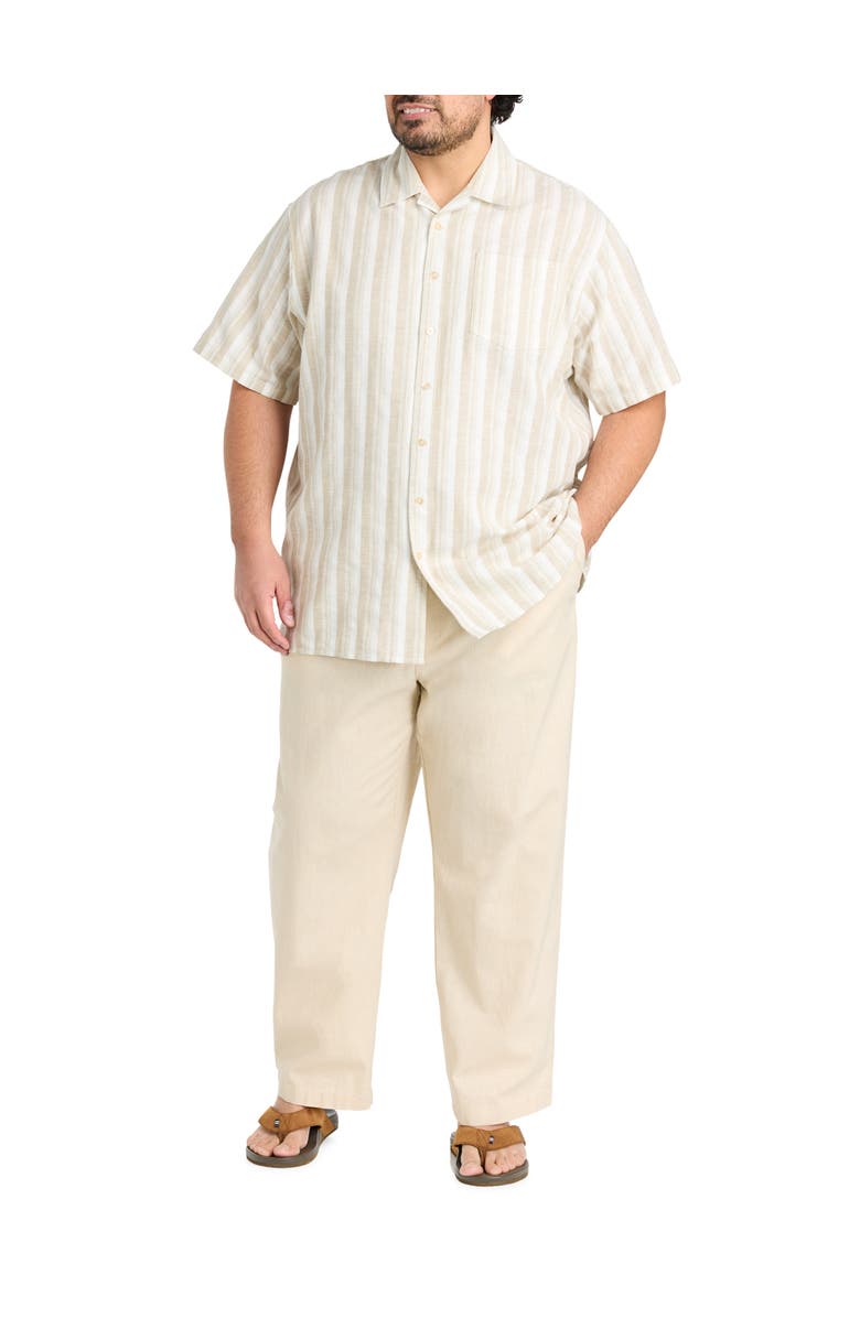 O'Neill Big & Tall Striped Sport Shirt, Alternate, color, Light Khaki