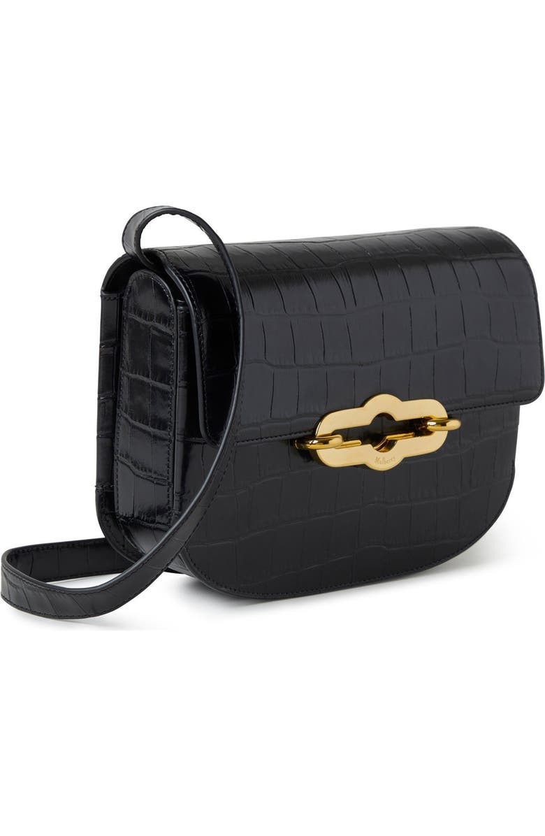 Mulberry Pimlico Shiny Croc Embossed Leather Satchel, Alternate, color,