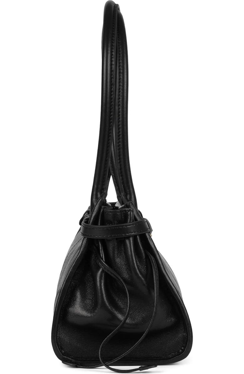 Jeffrey Campbell Pesky Leather Shoulder Bag, Alternate, color, Black