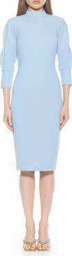 Alexia Admor Logan Mock Neck Sheath Dress