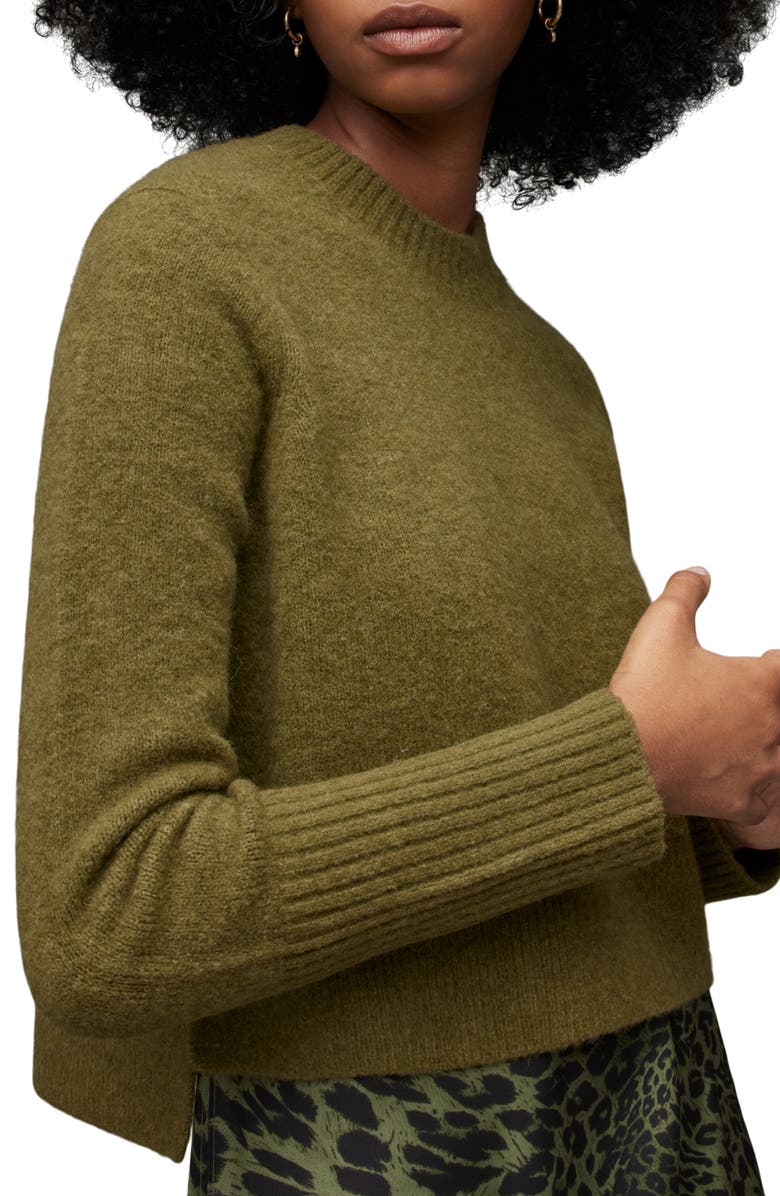 AllSaints Tiana Kiku Two-Piece Wool & Alpaca Blend Sweater & Slipdress, Alternate, color,