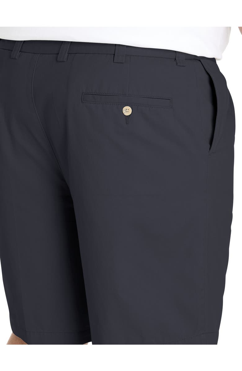 Harbor Bay by DXL Big & Tall Waist-Relaxer Pleated Shorts, Alternate, color, Black