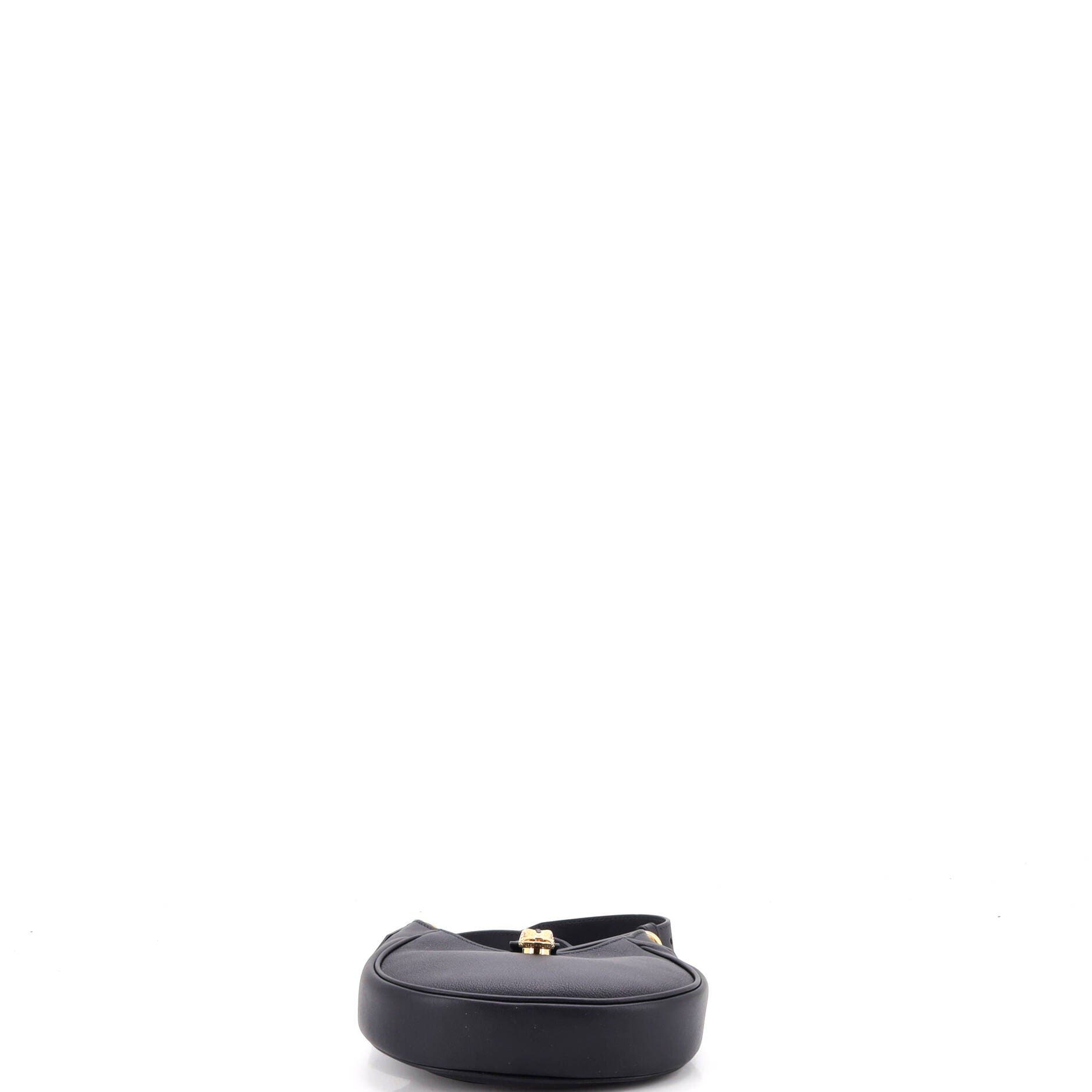 Serpenti Ellipse Crossbody Bag Leather Mini, Alternate, color, Black