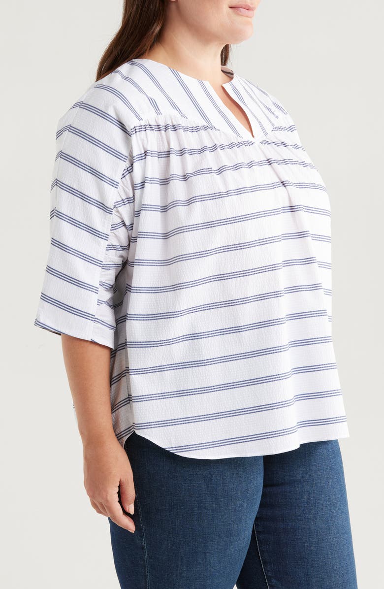 HARSHMAN Elexis Stripe Tunic Top, Alternate, color, 