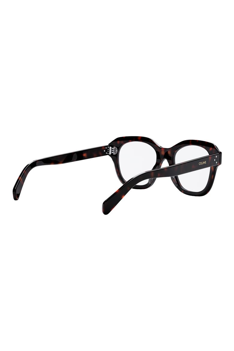 Bold 3 Dots 50mm Butterfly Optical Glasses, Alternate, color, DARK HAVANA
