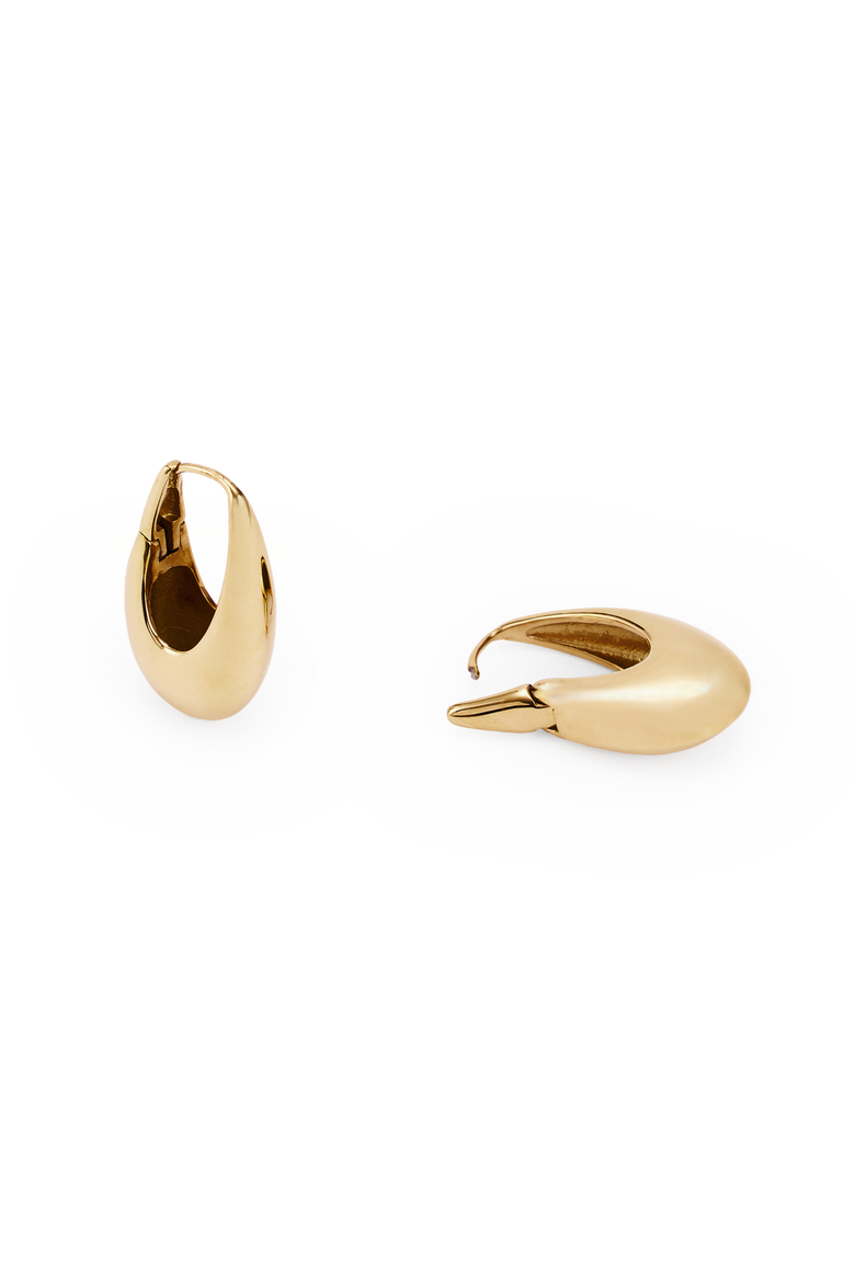 September Oval Earrings, Alternate, color, Gold