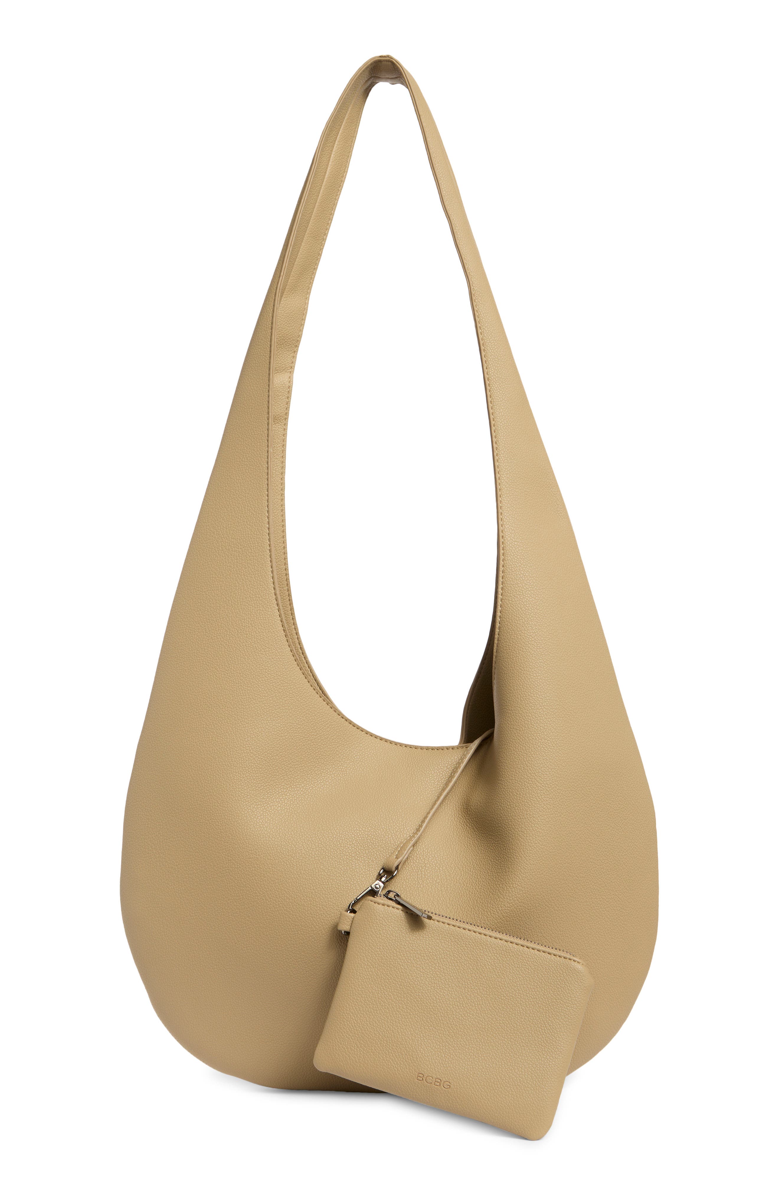 BCBG Large Hobo Bag, Alternate, color, Ginger