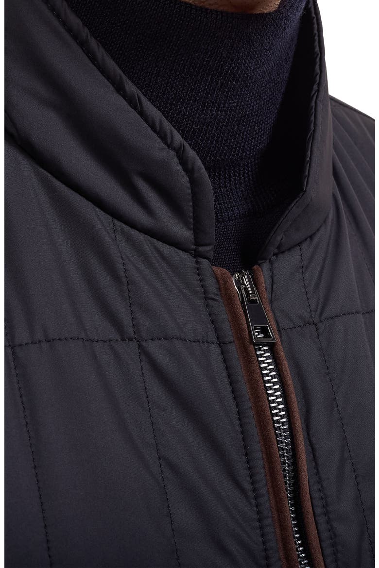 Full Zip Padded Vest, Alternate, color, NAVY