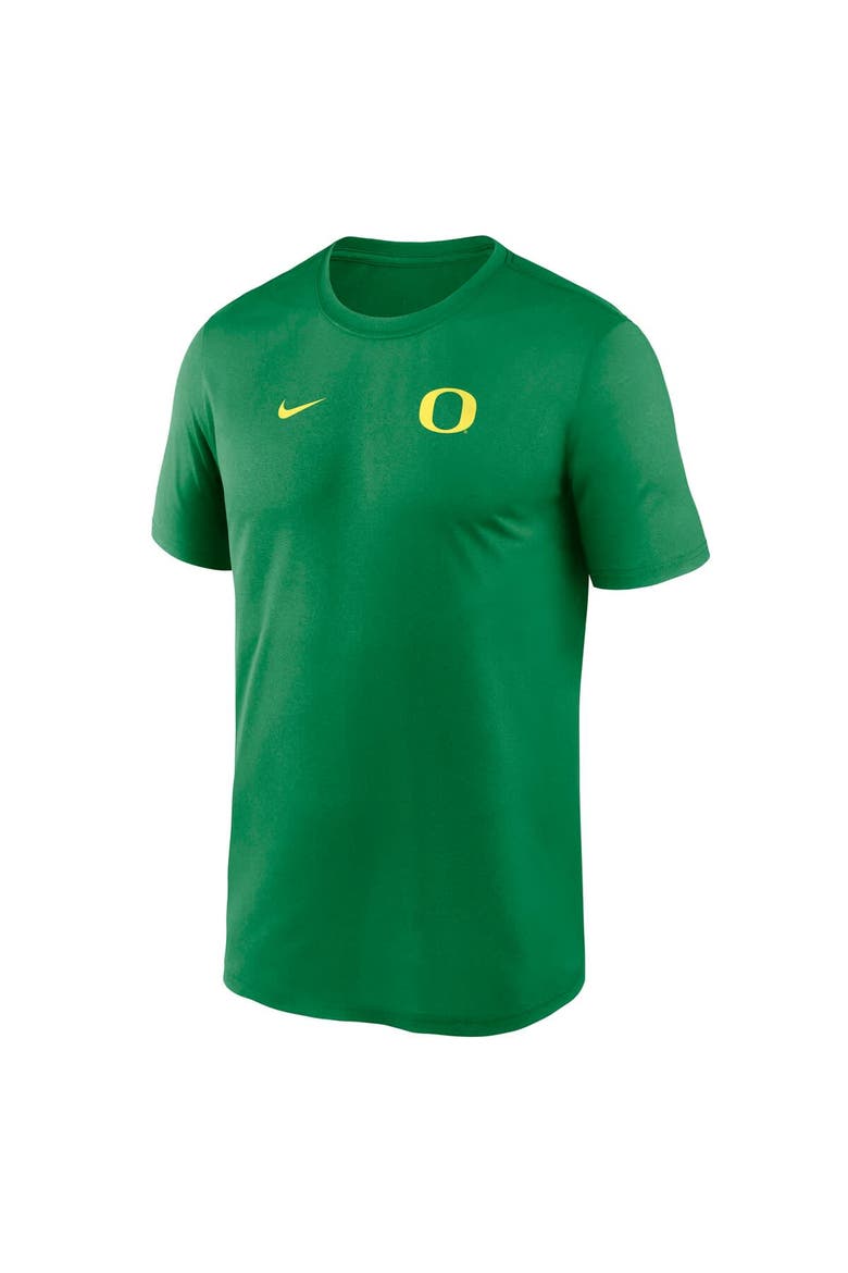 Men's Nike Green Oregon Ducks 2025 Sideline Small Logo Legend Performance T-Shirt, Alternate, color, Green