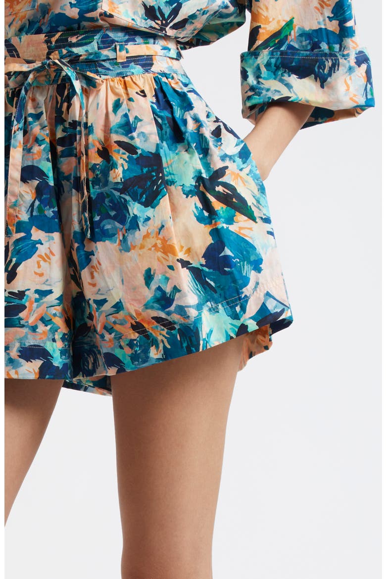 Rowan High Waist Shorts, Alternate, color, DELPHINIUM