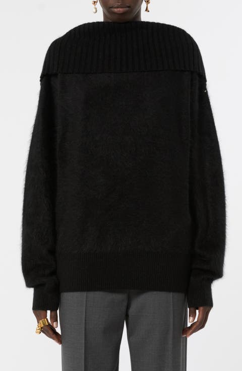Off the Shoulder Wool Sweater