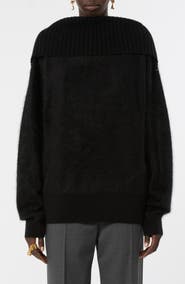 SPORTMAX Off the Shoulder Wool Sweater