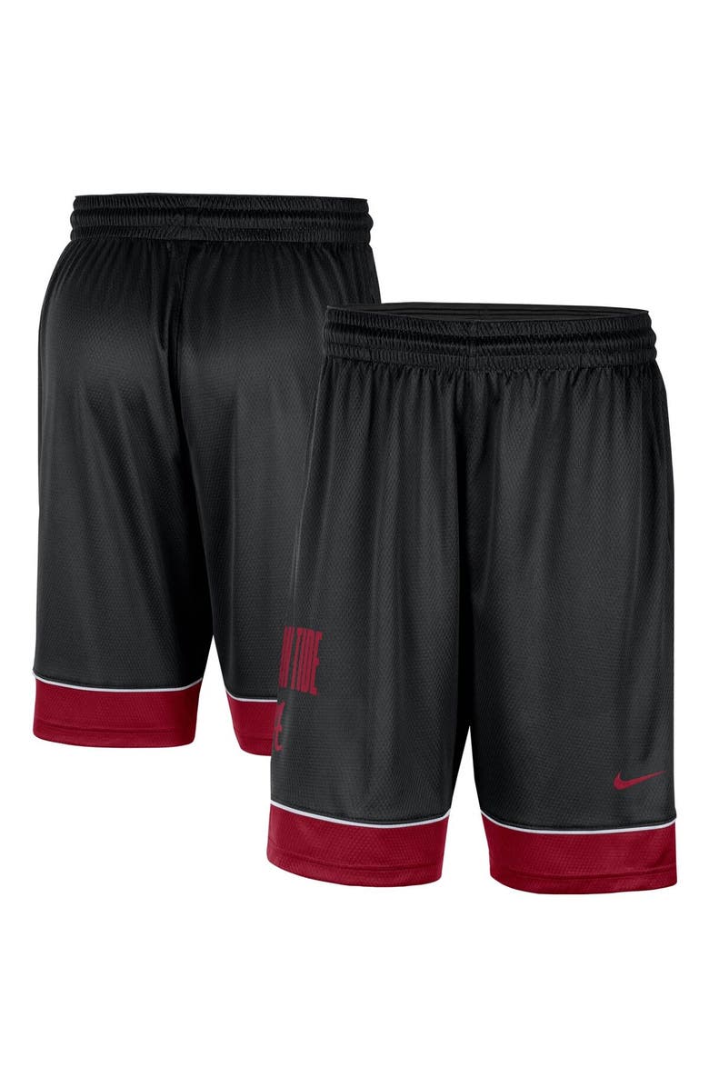 Nike Men's Nike Black Alabama Crimson Tide Fast Break Performance Shorts, Main, color, 
